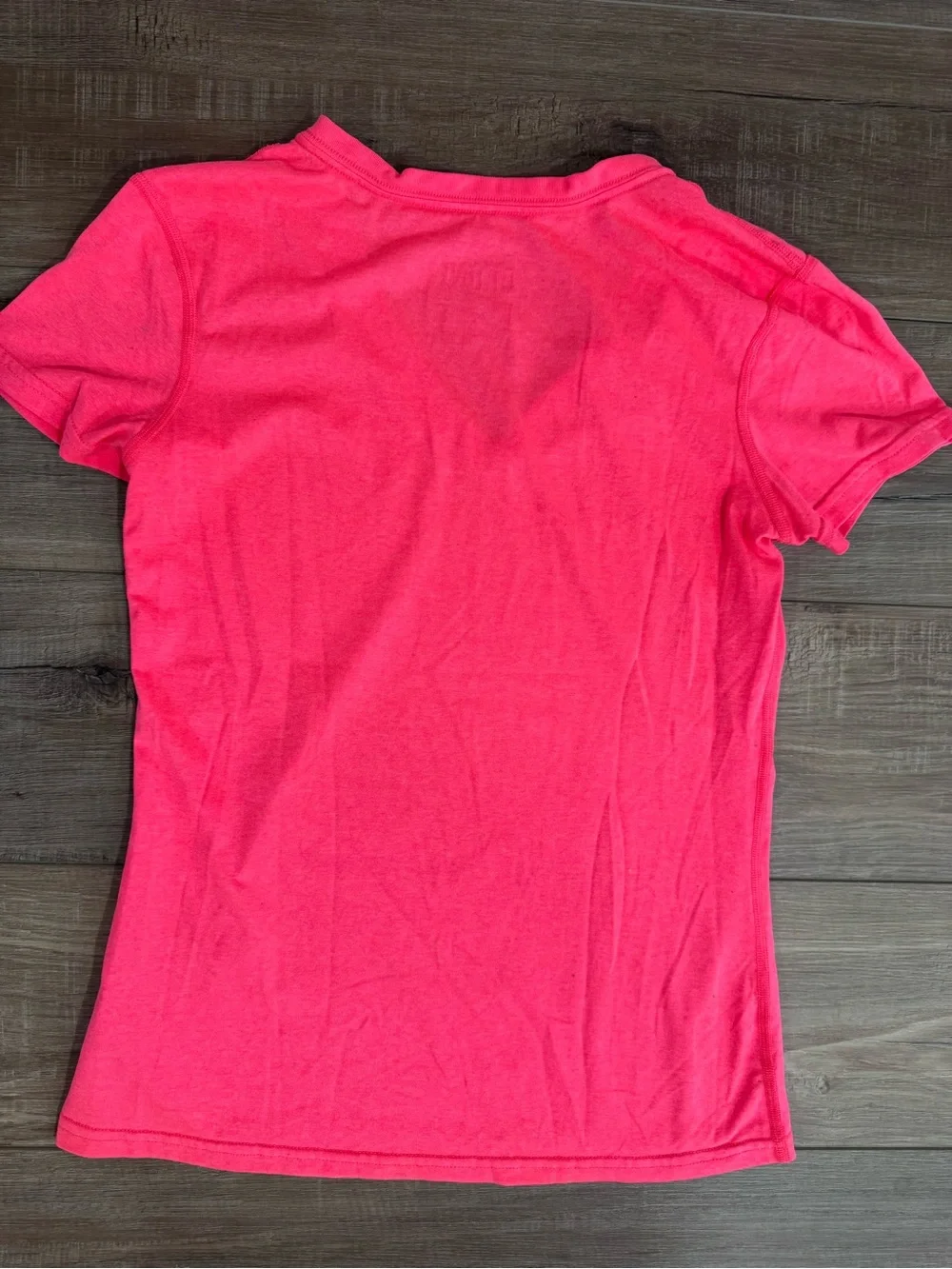 Nike Women's V-Neck Short Sleeve Tee in Bright Pink
